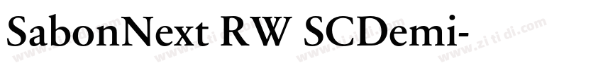 SabonNext RW SCDemi字体转换